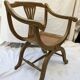 Golden armchair dagobert