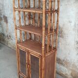 Vintage bamboo shelf