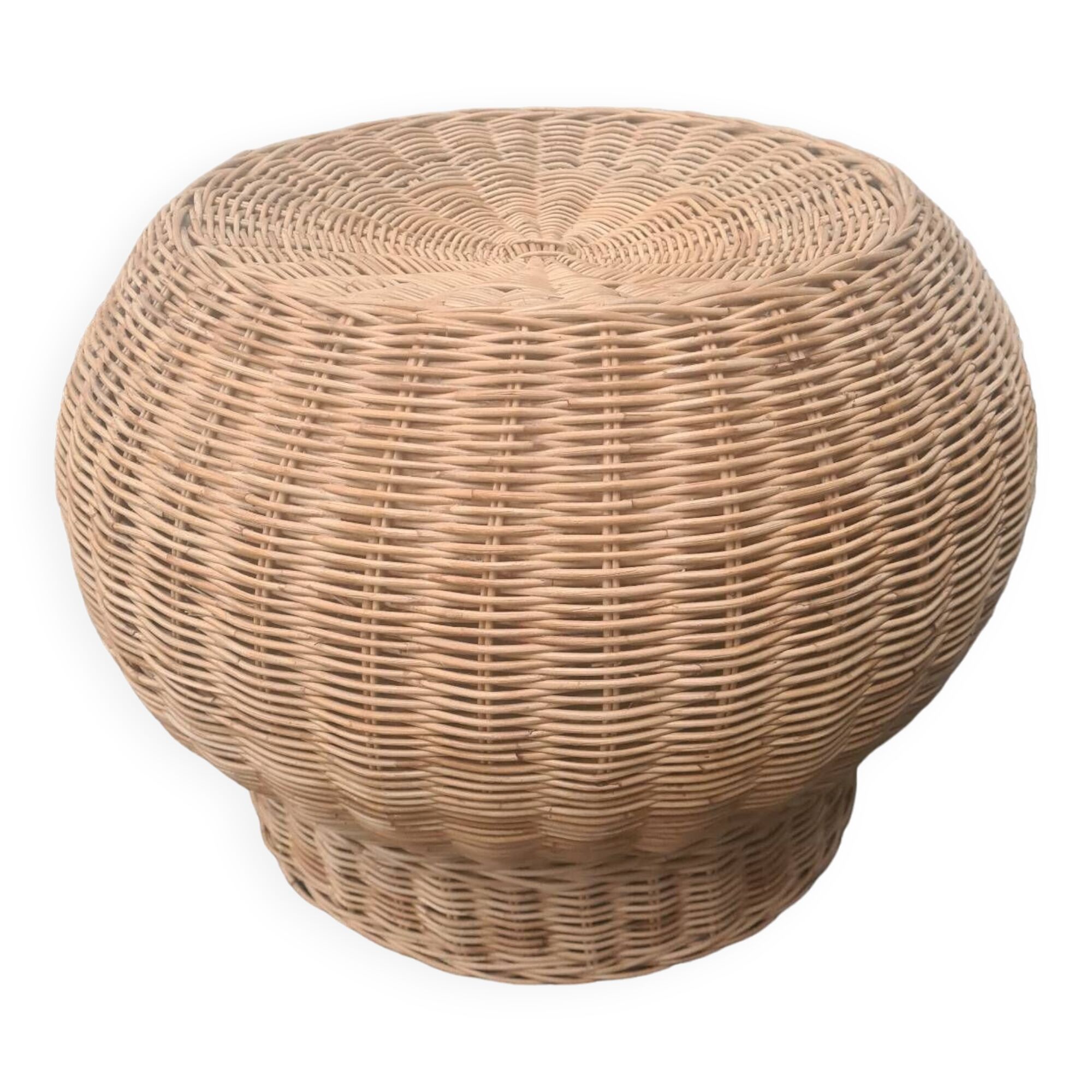 Pouf en osier