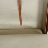 Set three vintage leather suitcases