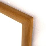 Miroir scandinave en chêne, Suède 1960, 127x49cm