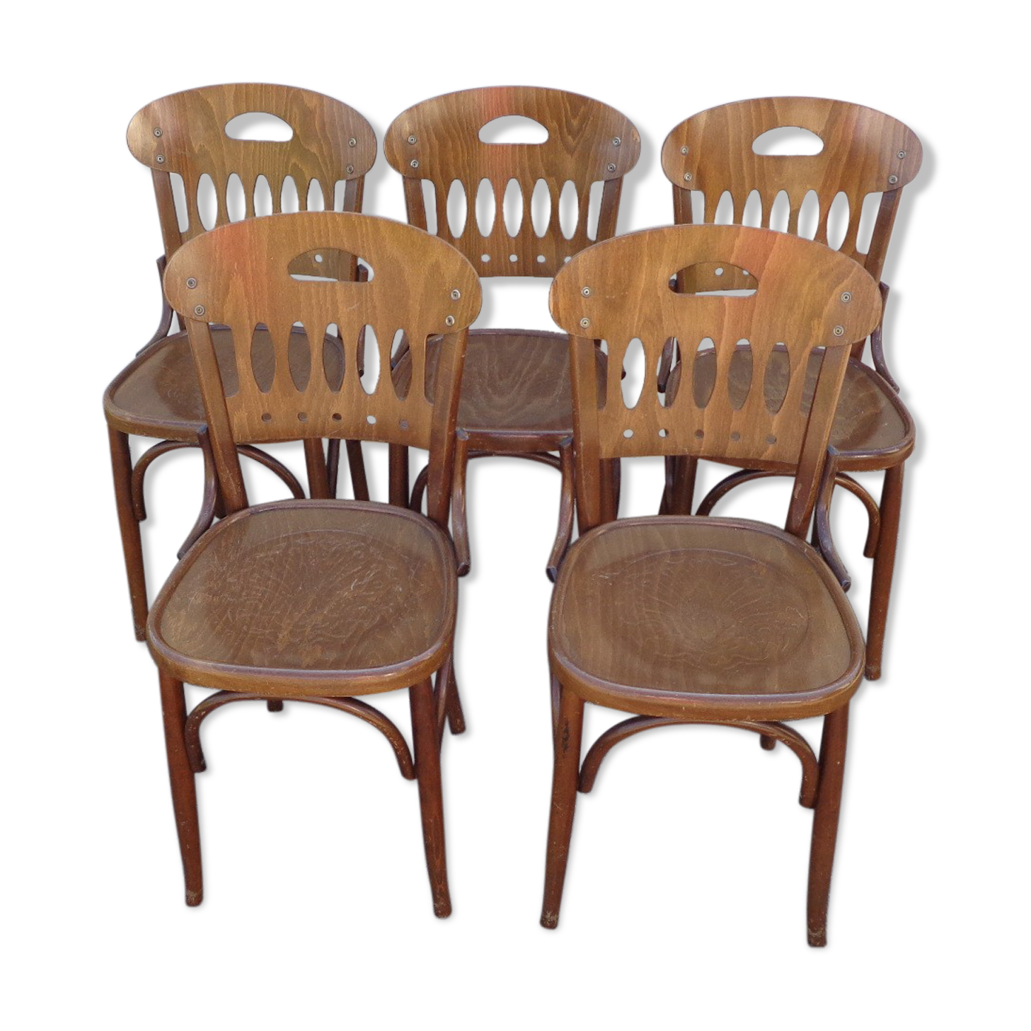 Set of 5 bistro chairs