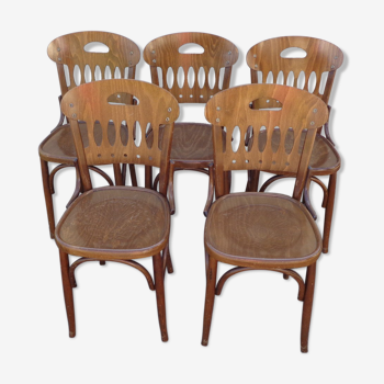 Set de 5 chaises bistrot