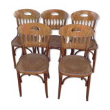Set of 5 bistro chairs
