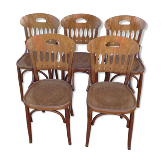Set of 5 bistro chairs