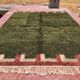 Moroccan Berber rug in khaki green and ecru 300x200 cm – handmade