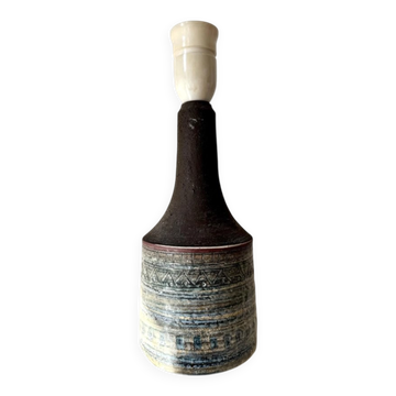 Sgrafitto table lamp by Jette Hellerøe, 1960s