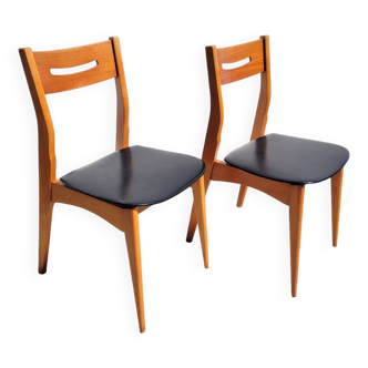 Paire de chaises style scandinave 1960