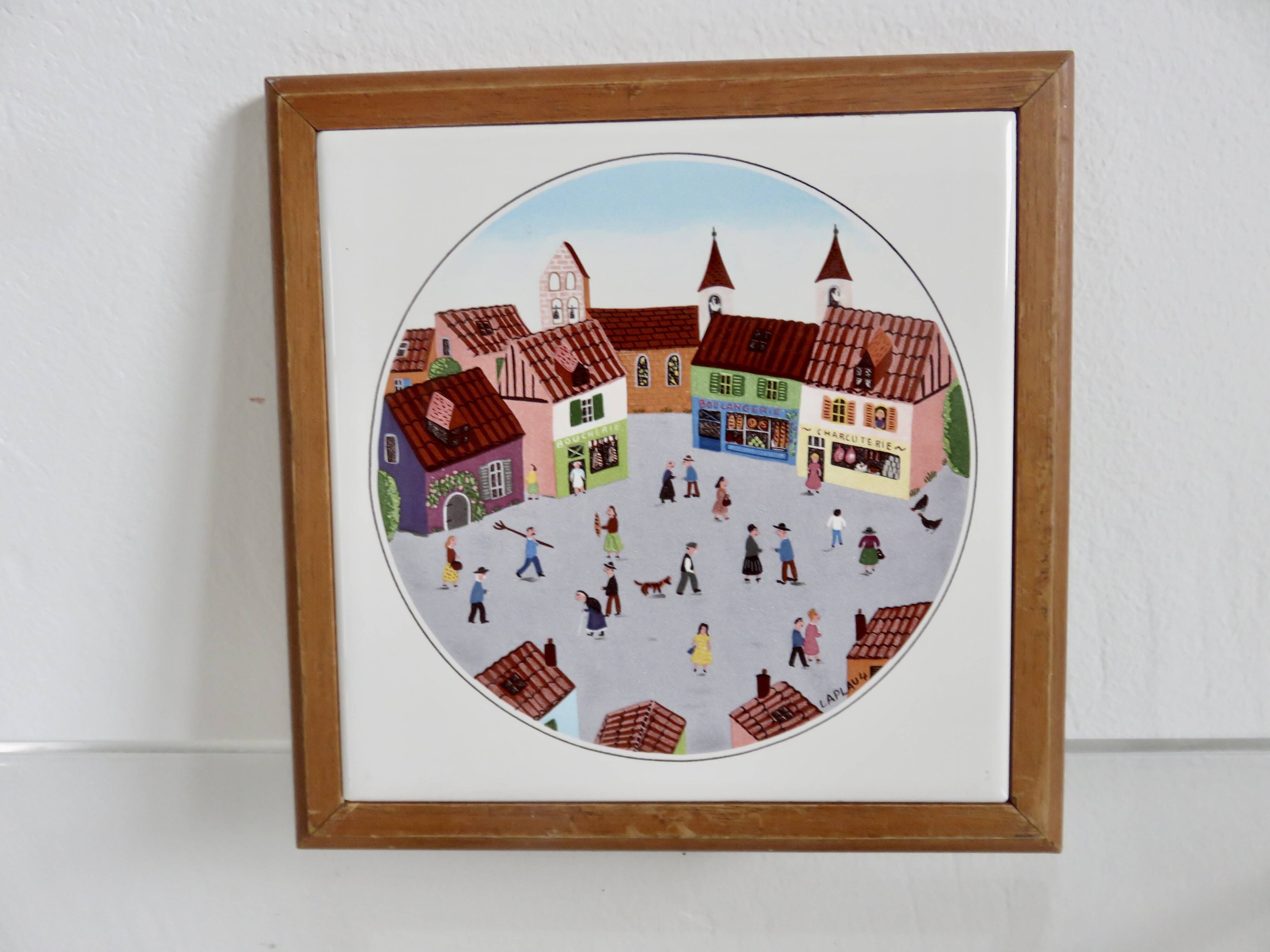 Villeroy & Boch set of 3 trivets, design by Gerard Laplau, 1980