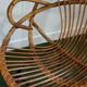 Vintage basket chair in rattan and metal – 1950s/60s