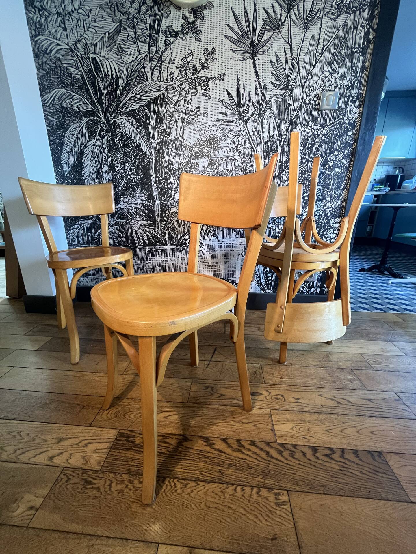 4 Baumann bistro chairs