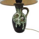 Jasba keramiek - West Germany - Fat Lava - druipglazuur - tafellamp - 70's