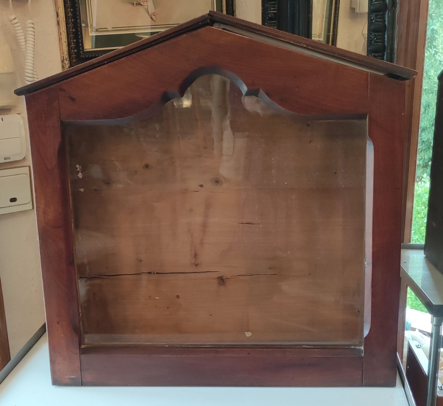 Old wall display case