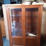Vitrine empire 2 porte bois ep 1940/50