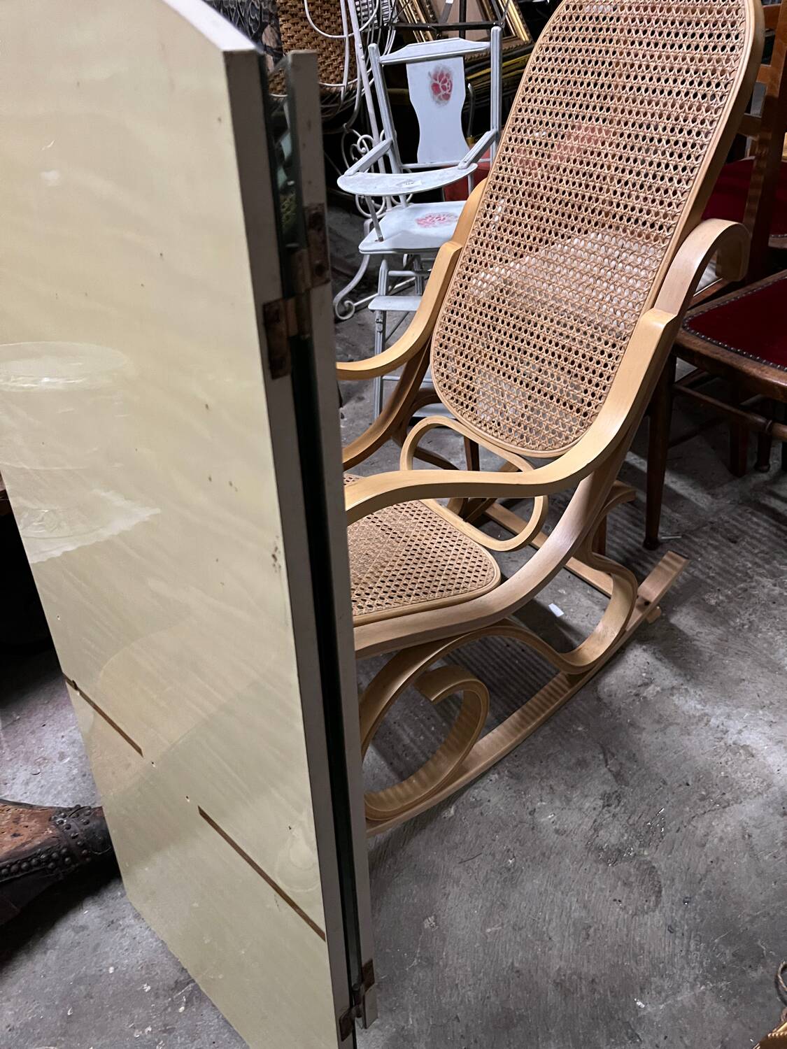 Triptych mirror, 1970s