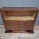 Buffet / Vitrine Art Déco en placage de noyer – Vers 1930