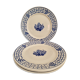 Set of 4 flat plates Treille Badonviller France