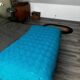 Vintage blue crochet granny blanket