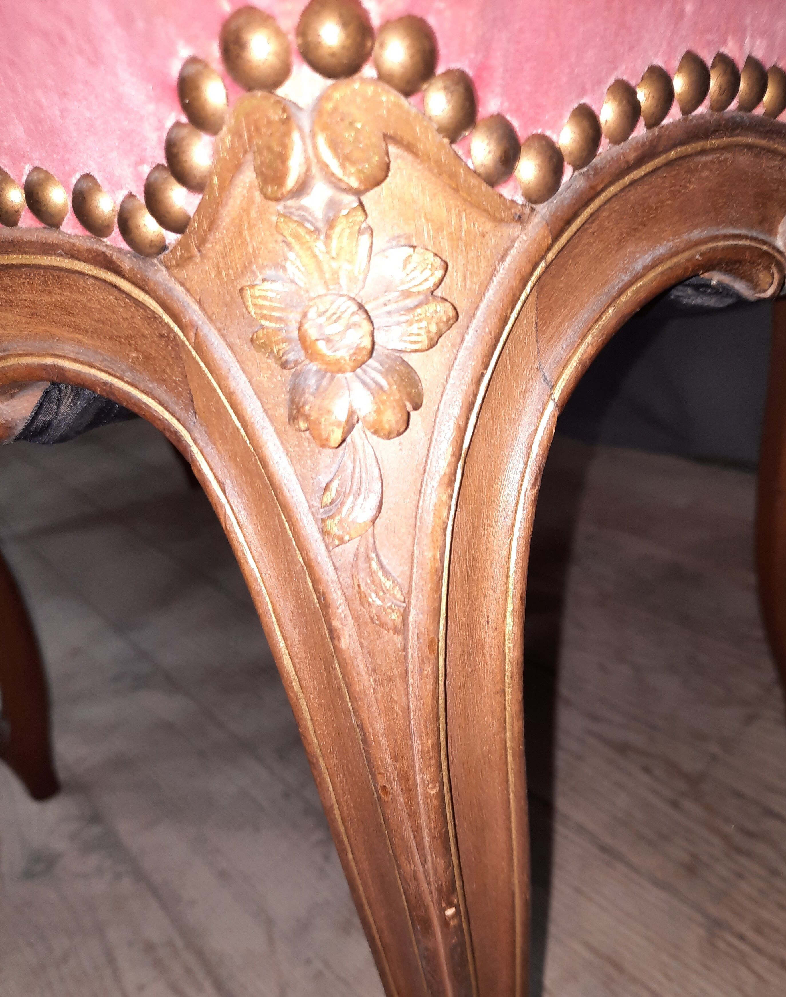 Pair of Louis XV style chairs