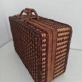 Vintage wicker pic-nic suitcase
