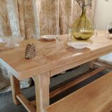 Table de ferme en chêne massif