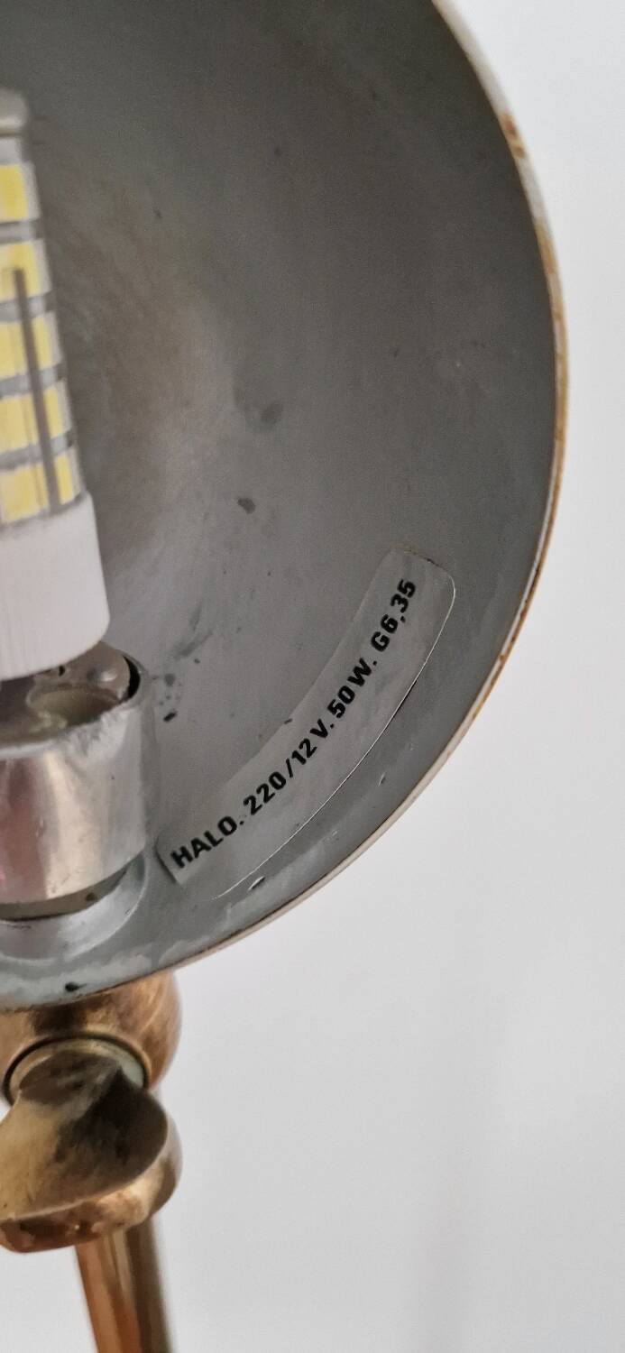 80s brass desk lamp