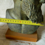 Statue grecque grec copie musée antiquité résine patine bronze zeus poséidon