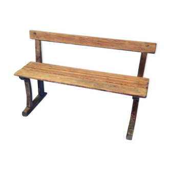 Banc d’écolier en chêne massif