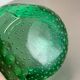 Murano Glass Bullicante "Green" Bowl Element Shell Ashtray Murano, Italy, 1970s