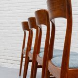 Set of 4 Henning Kjaernulf dining chairs