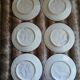 6 antique flat plates in majolica + dish