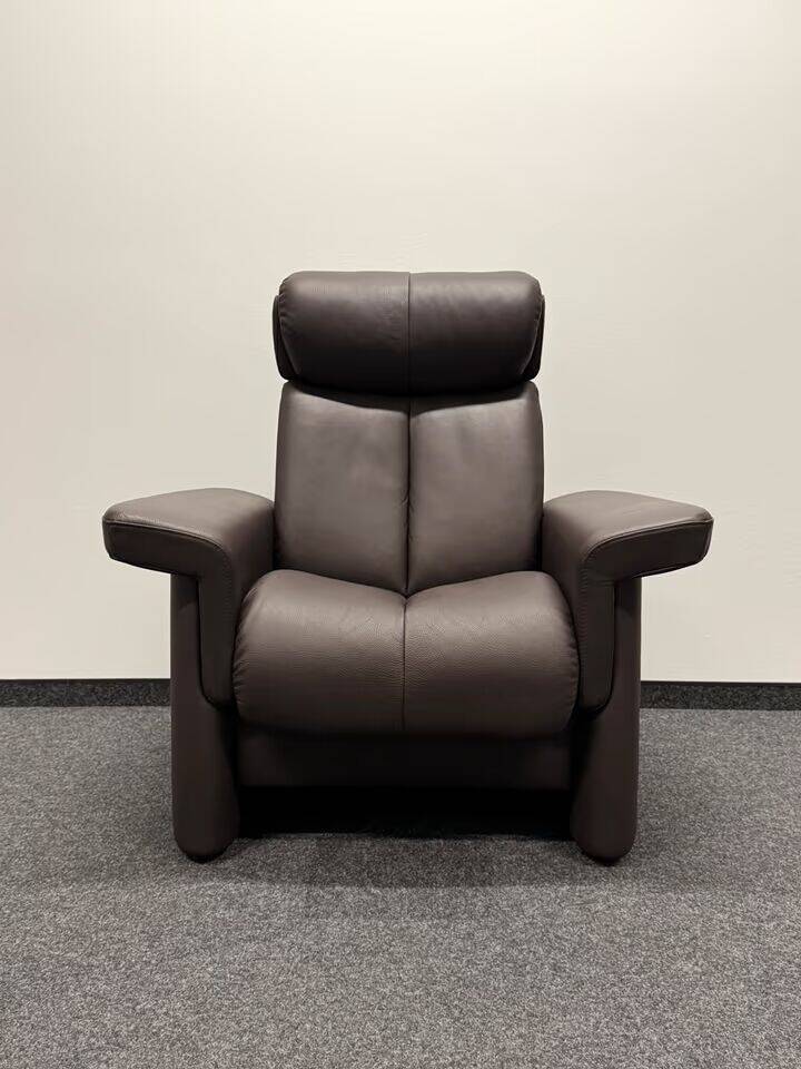 Magic-Ekornes Stressless Chair with Ottoman -Brown Leather