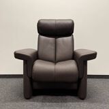 Magic-Ekornes Stressless Chair with Ottoman -Brown Leather