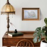 The Vendée, old map printed in 1889.