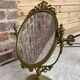 Brass table psyche mirror  27x40cm