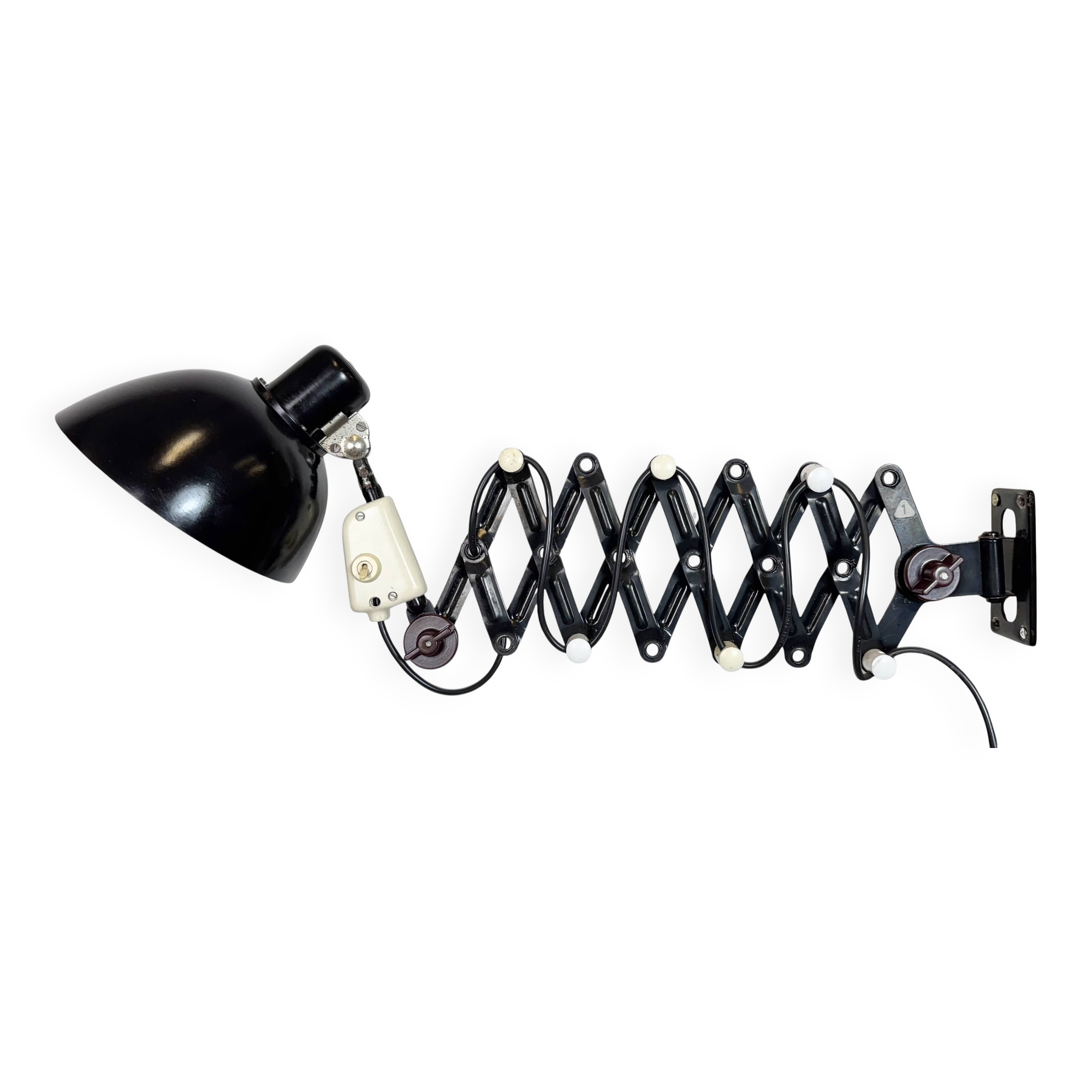 Industrial East German Scissor Lamp from VEB Zweckleuchtenbau Dresden, 1960