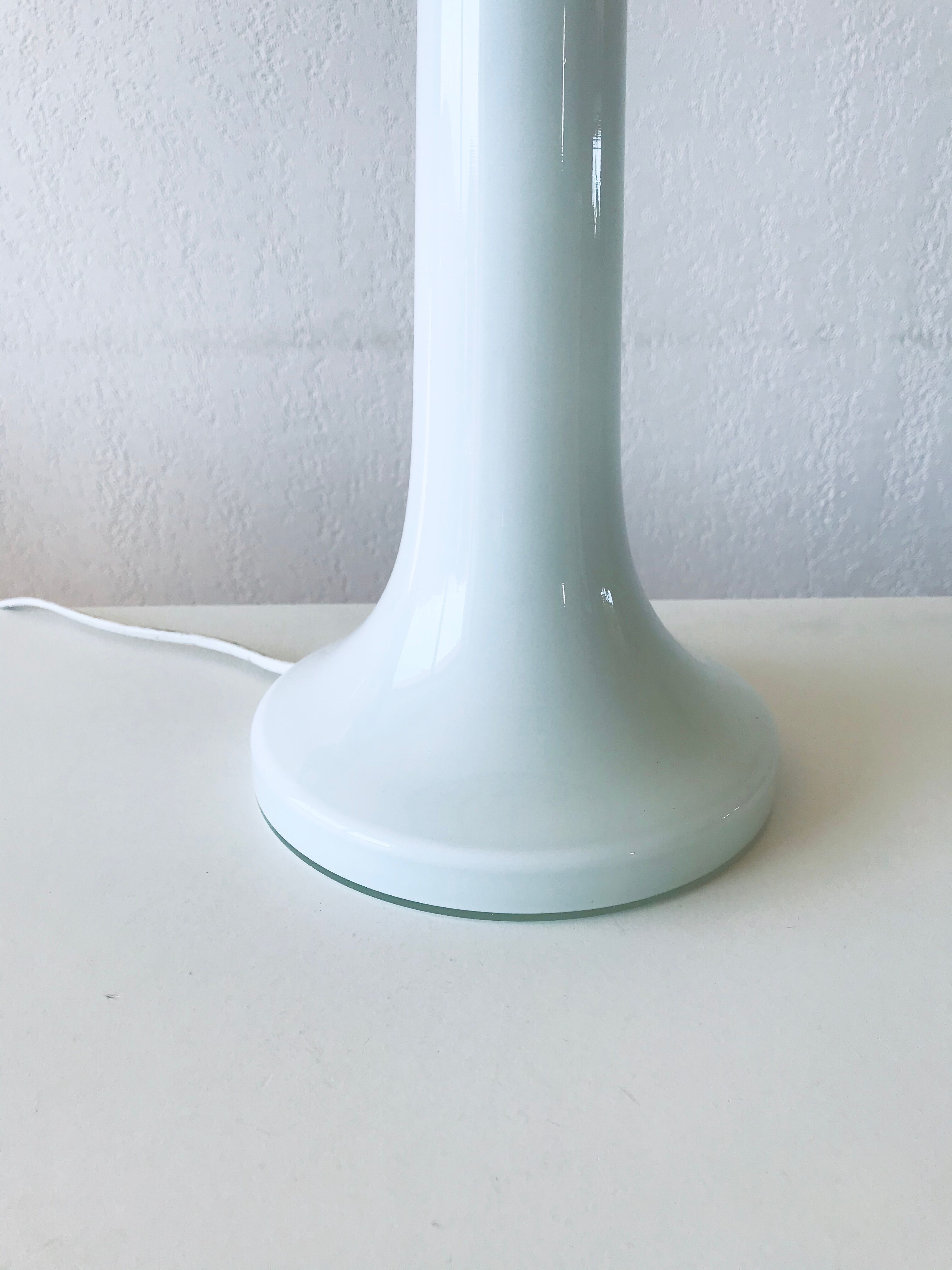 Opaline white vintage lamp