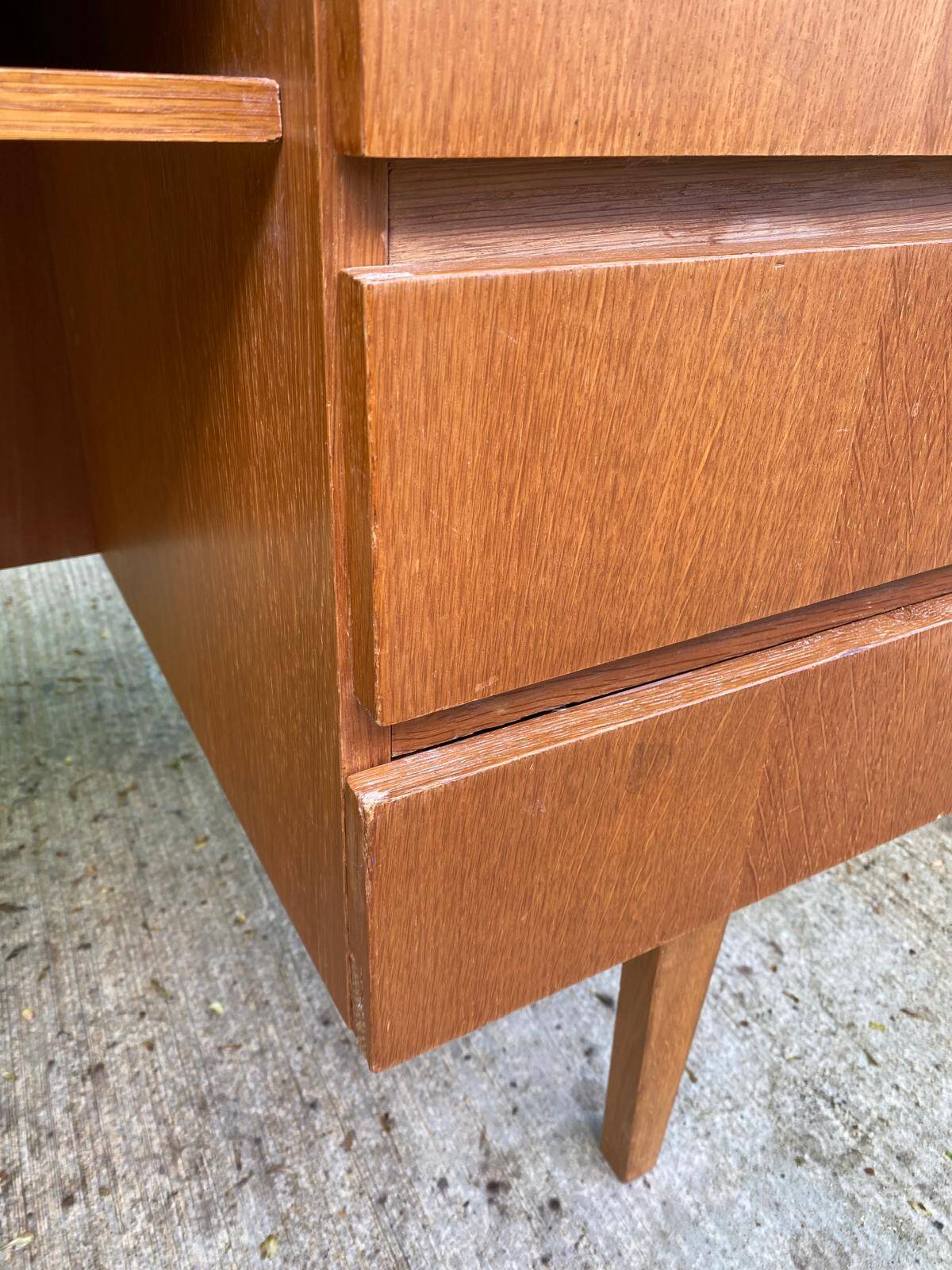 Scandinavian wooden desk from the 50s/60s, 120cm