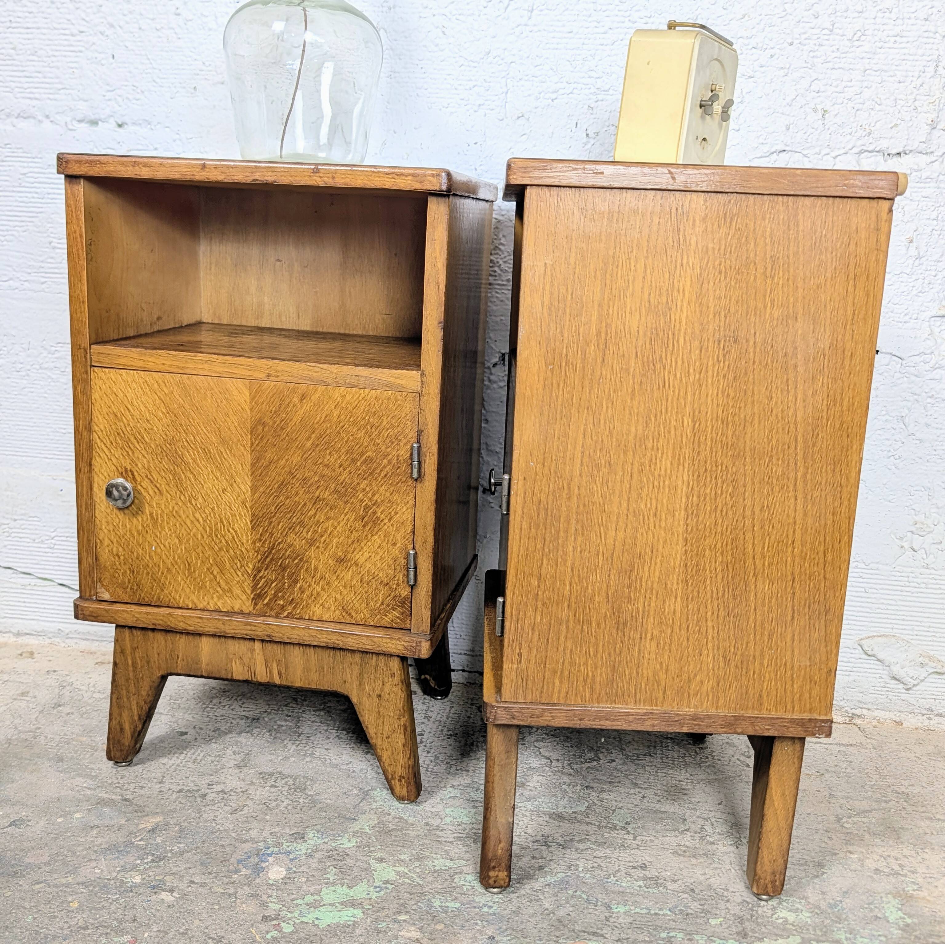 Pair of vintage bedside tables