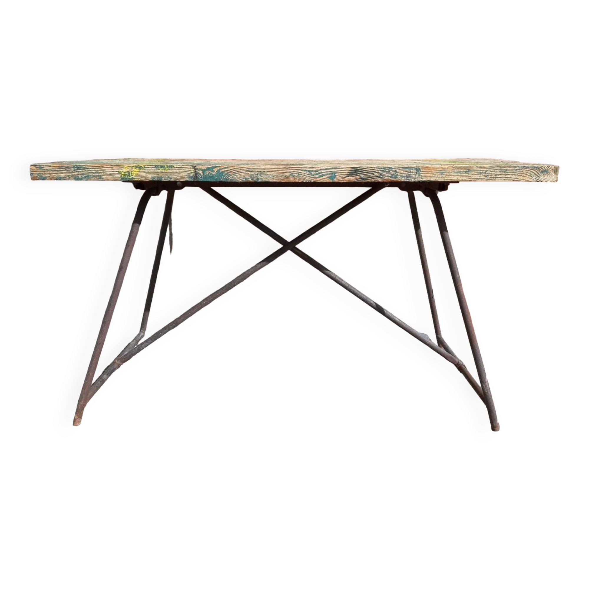 Folding workshop table