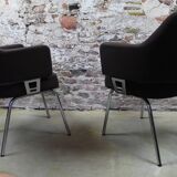 Set of #2 Eero Saarinen style dining chairs