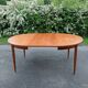 Vintage round table tapered feet
