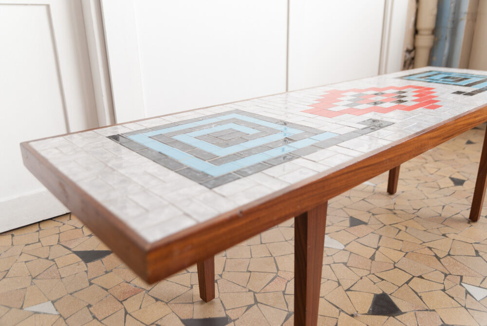 Seventies mosaic coffee table