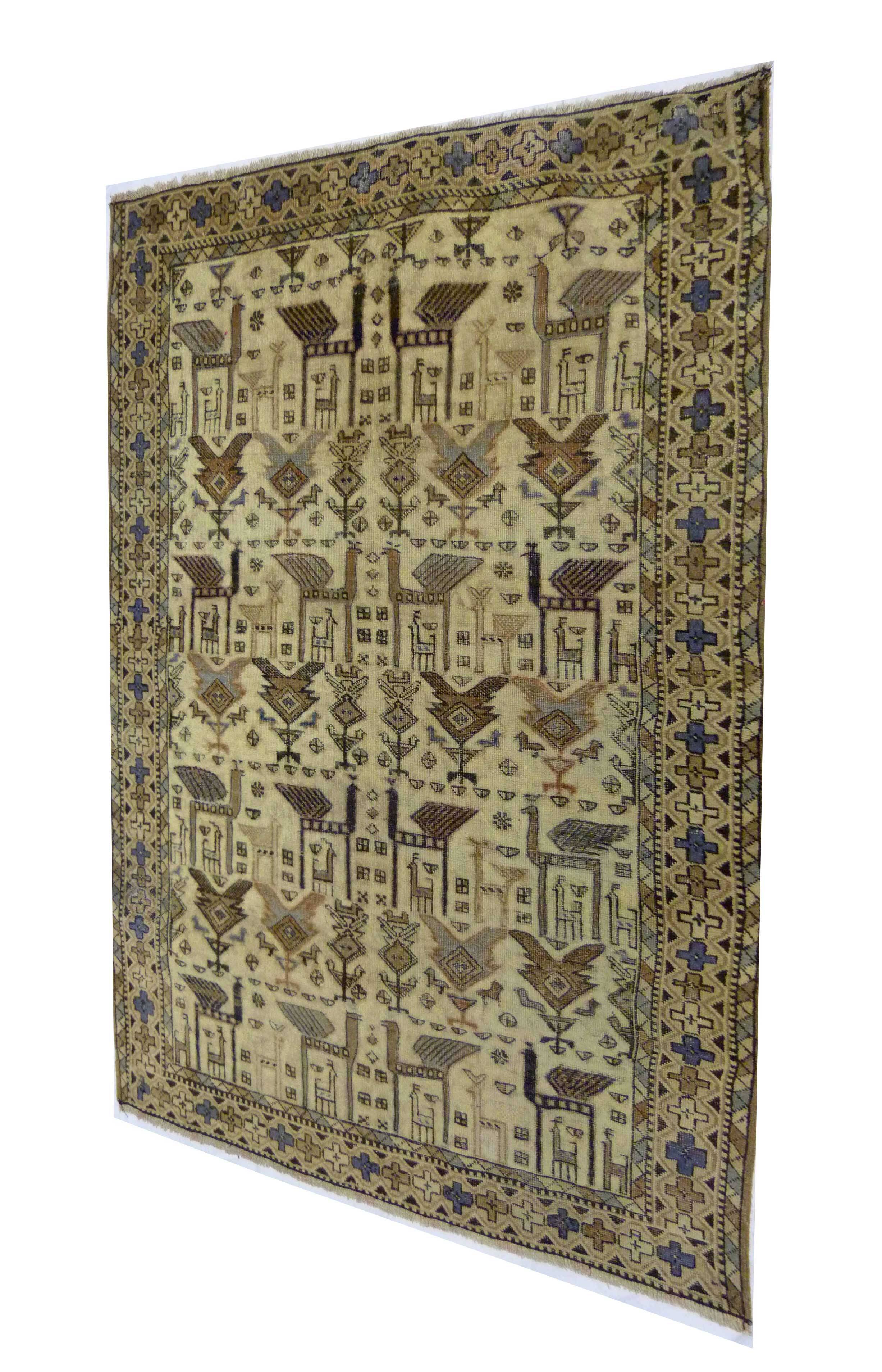 3-Traditional Antique Persian Rug