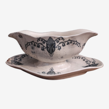 French vintage sauce boat, Muguet, from Longchamp