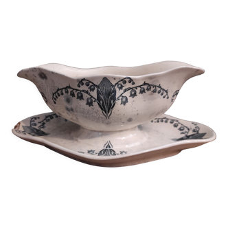 French vintage sauce boat, Muguet, from Longchamp