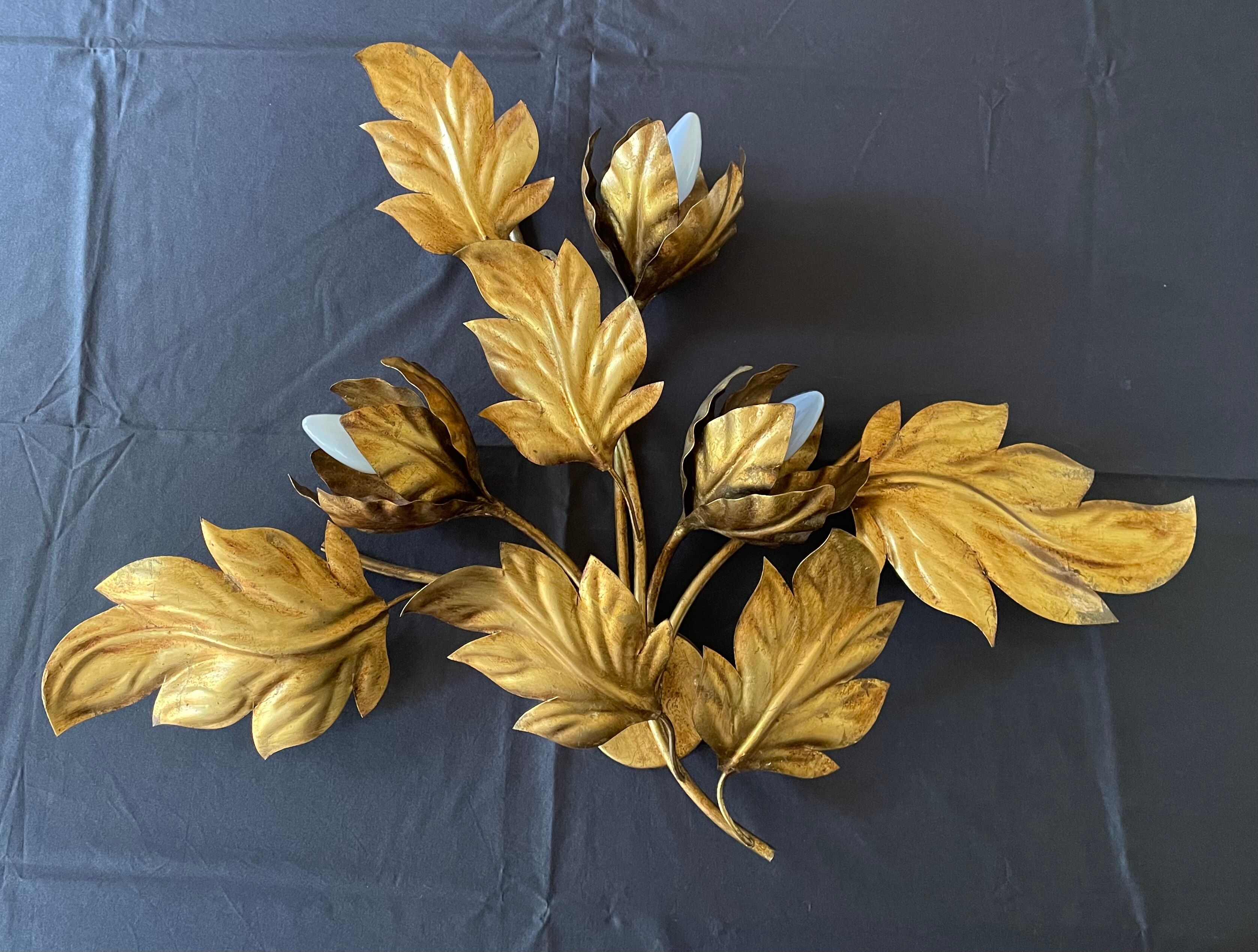 Metal wall lamp by Hans Kögl 1970