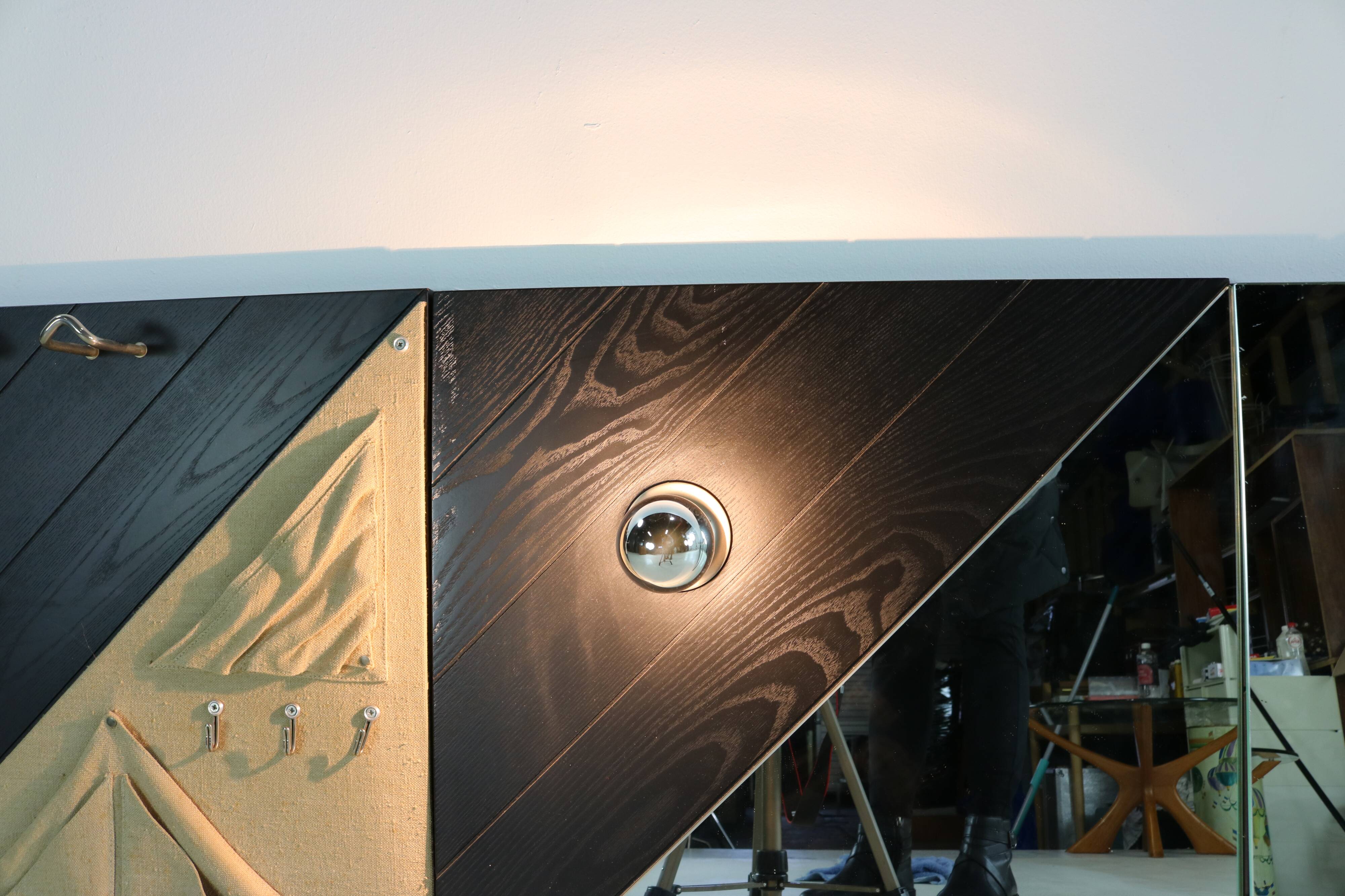 Special seventies wardrobe panels for Schönbuch Germany