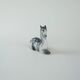 Ceramic deer figurine, Danish design, 1970s, production: Denmark