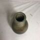 Old Villenauxe ceramic stoneware vase, vintage green grey